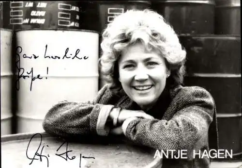 Ak Schauspielerin Antje Hagen, Portrait, Autogramm