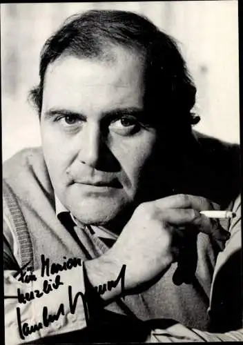 Ak Schauspieler Lambert Hamel, Portrait, Autogramm, Zigarette