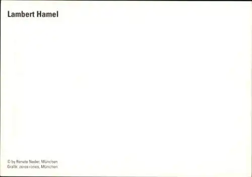 Ak Schauspieler Lambert Hamel, Portrait, Autogramm