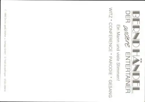 Ak Schauspieler Bernd Händel, Portrait, Autogramm