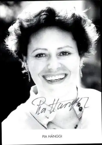 Ak Schauspielerin Pia Hänggi, Portrait, Autogramm