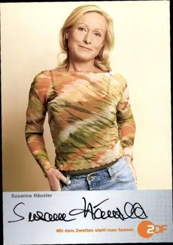 Ak Schauspielerin Susanne Häusler, Portrait, Autogramm