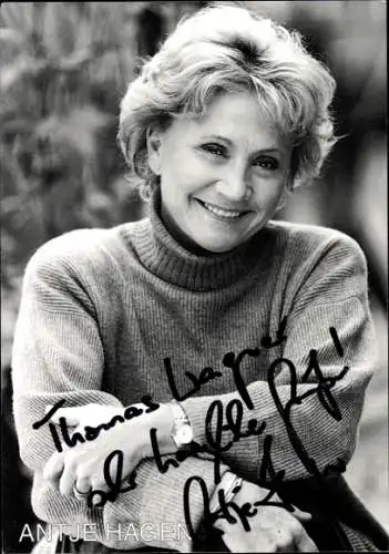 Ak Schauspielerin Antje Hagen, Portrait, Autogramm