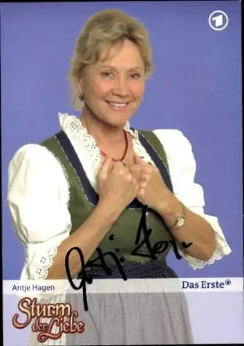 Ak Schauspielerin Antje Hagen, Portrait, Autogramm