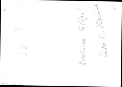 Ak Schauspieler Arno Haniel, Portrait, Autogramm