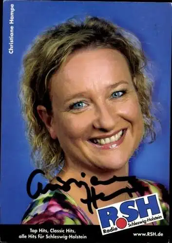 Ak Schauspielerin Christiane Hampe, Portrait, Autogramm