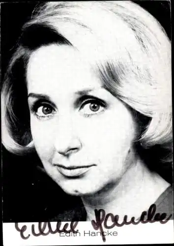 Ak Schauspielerin Edith Hancke, Portrait, Autogramm