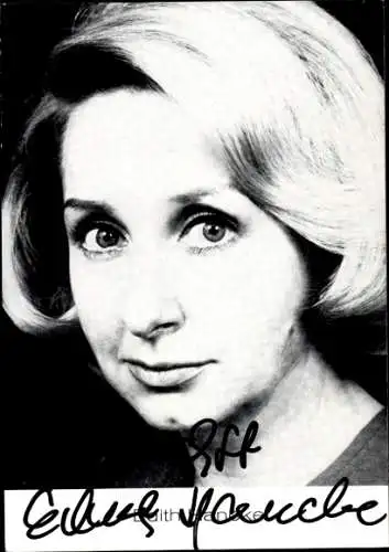 Ak Schauspielerin Edith Hancke, Portrait, Autogramm