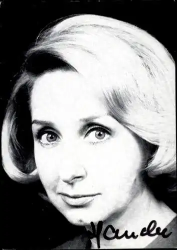 Ak Schauspielerin Edith Hancke, Portrait, Autogramm
