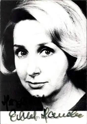 Ak Schauspielerin Edith Hancke, Portrait, Autogramm