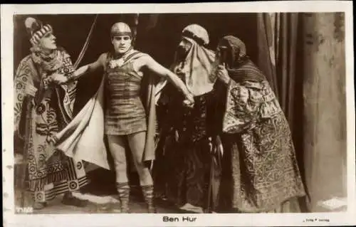 Ak Schauspieler Ramon Novarro, Film Ben Hur, Filmszene