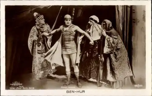 Ak Schauspieler Ramon Novarro, Filmszene aus Ben Hur, Ross Verlag 73 3