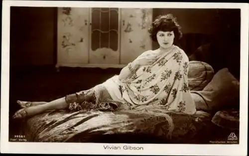 Ak Schauspielerin Vivian Gibson, Filmszene