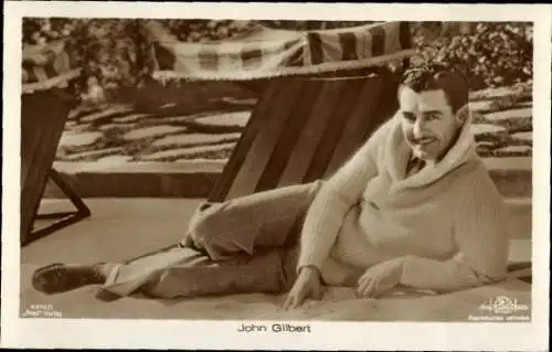 Ak Schauspieler John Gilbert, Portrait