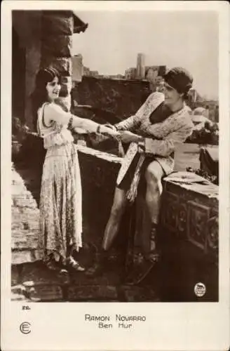 Ak Schauspieler Ramon Novarro, Schauspielerin, Ben-Hur