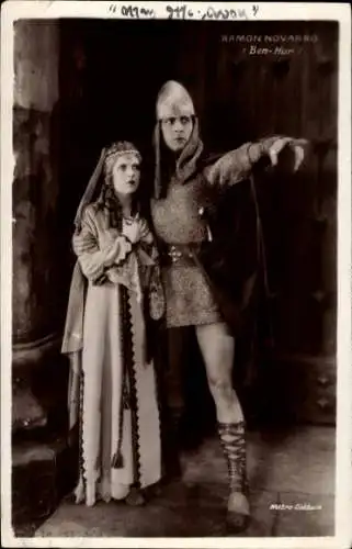 Ak Schauspieler Ramon Novarro, Filmszene Ben-Hur
