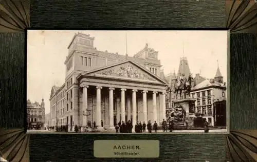 Passepartout Ak Aachen in Nordrhein Westfalen, Stadttheater
