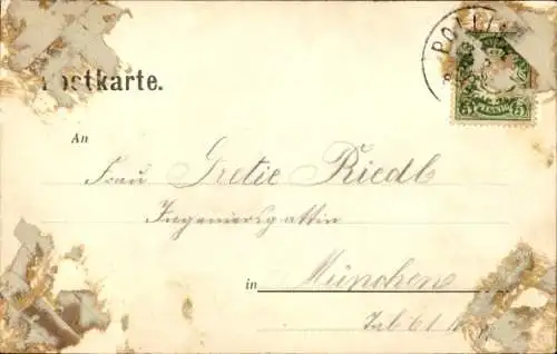 Ak Polling in Oberbayern, Blick auf Stadt und Kirche