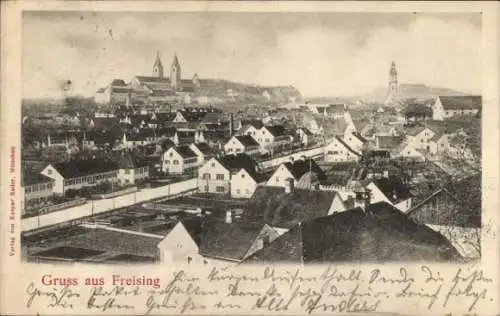 Ak Freising in Oberbayern, Gesamtansicht