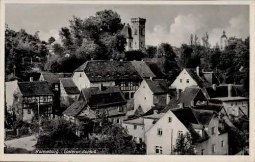 Ak Ronneburg in Thüringen, Unterm Schloss