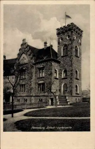 Ak Ronneburg in Thüringen, Schloss, Gartenseite