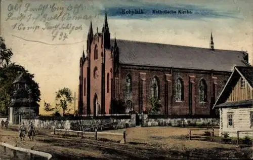 Ak Kobylnik Westpreußen, Katholische Kirche