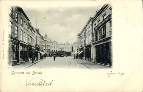 Ak Breda Nordbrabant Niederlande, Straßenpartie