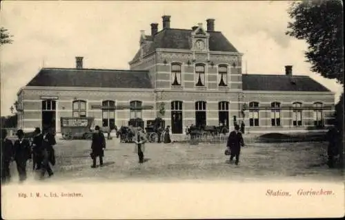 Ak Gorinchem Südholland Niederlande, Bahnhof