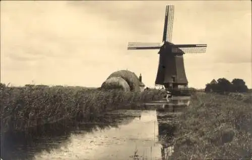 Foto Alkmaar Nordholland Niederlande, Windmühle