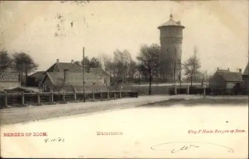 Ak Bergen op Zoom Nordbrabant Niederlande, Wasserturm