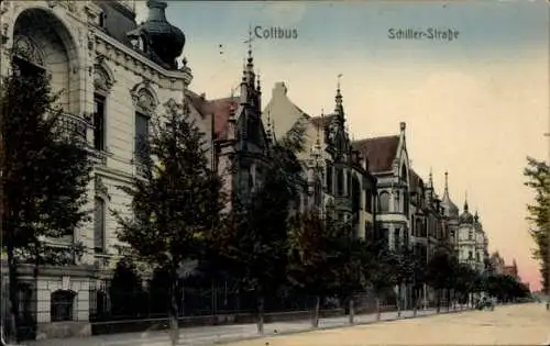 Ak Cottbus in der Niederlausitz, Schillerstraße
