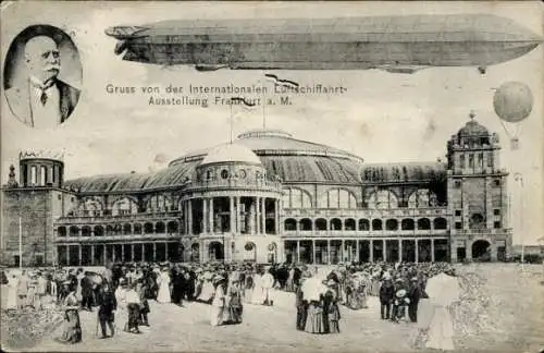 Ak Frankfurt am Main, Internationale Luftfahrtausstellung, Luftschiff, Graf Zeppelin