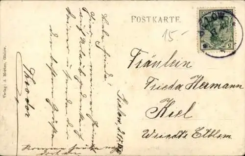 Ak Gielow in Mecklenburg, Teilansicht