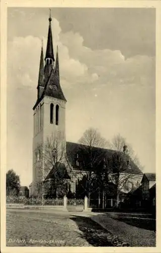 Ak Ditfurt am Harz, Bonifatiuskirche