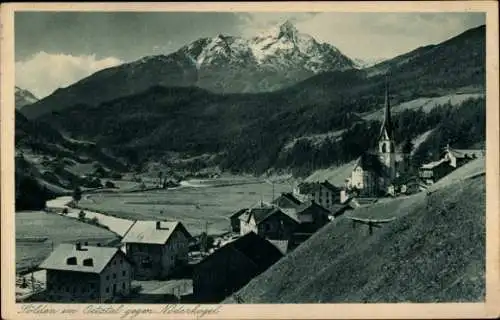 Ak Sölden in Tirol, Teilansicht, Ötztal, Nöderkogel