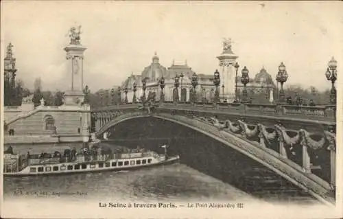 Ak Paris VIIIe Élysée, Pont Alexandre III