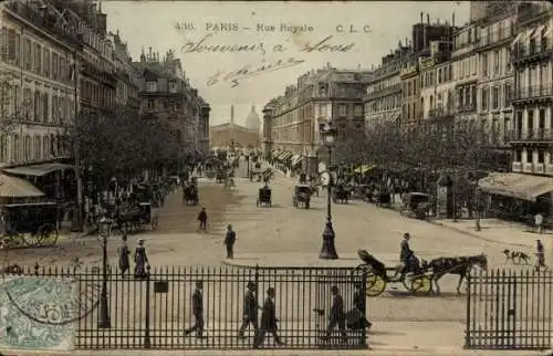 Ak Paris VIIIe Élysée, Rue Royale