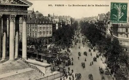 Ak Paris VIIIe Élysée, Boulevard de la Madeleine