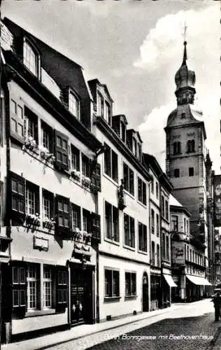 Ak Bonn am Rhein, Bonngasse, Beethovenhaus