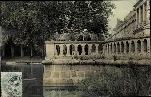 Ak Fontainebleau Seine et Marne, L'Etang aux Carpes
