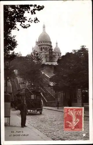 Ak Paris XVIII Montmartre, Sacre-Coeur