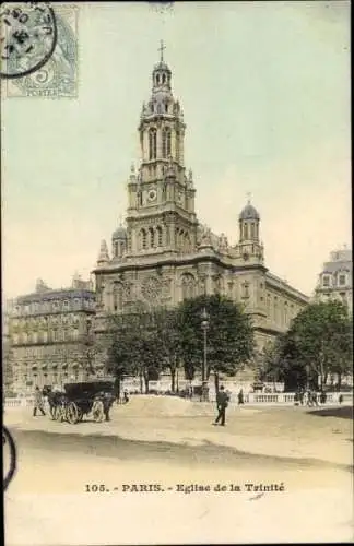 Ak Paris IX, Eglise de la Trinité