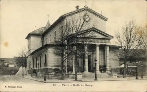 Ak Paris XII Reuilly, Notre-Dame de Bercy