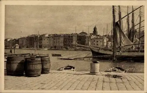 Ak Saint Tropez Var, Hafen