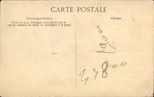 Ak Paris XVII., Crue de la Seine Janvier 1910, Cour de Rome, vue de la Rue de Rome