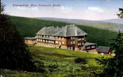 Ak Neue Schlesische Baude, Schronisko Hala Szrenicka, Riesengebirge