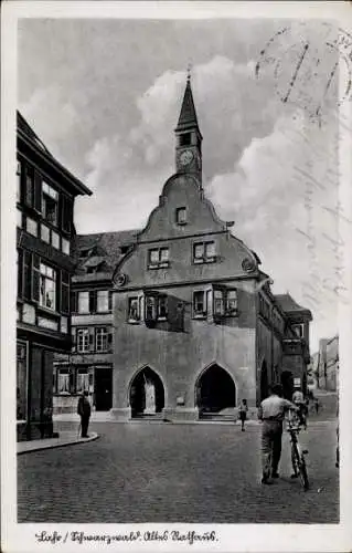 Ak Lahr im Schwarzwald Baden, Rathaus