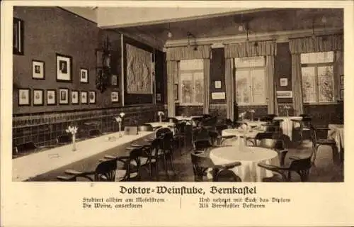 Ak Bernkastel Kues an der Mosel, Doktor Weinstube