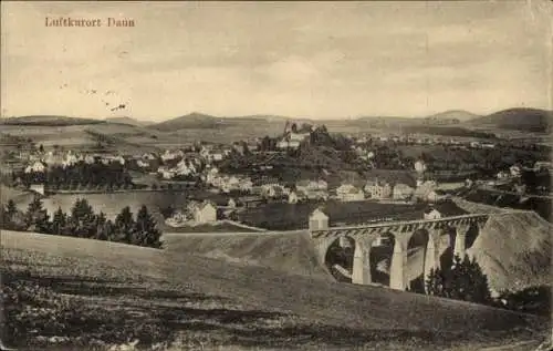 Ak Daun in der Eifel, Panorama