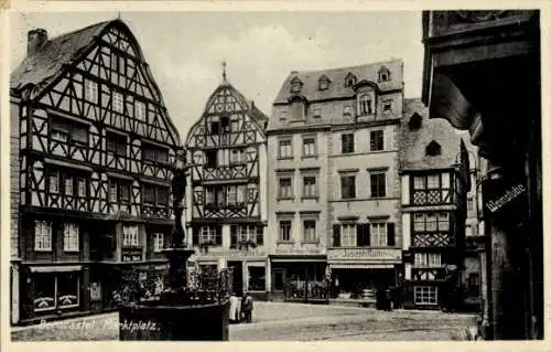 Ak Bernkastel an der Mosel, Marktplatz